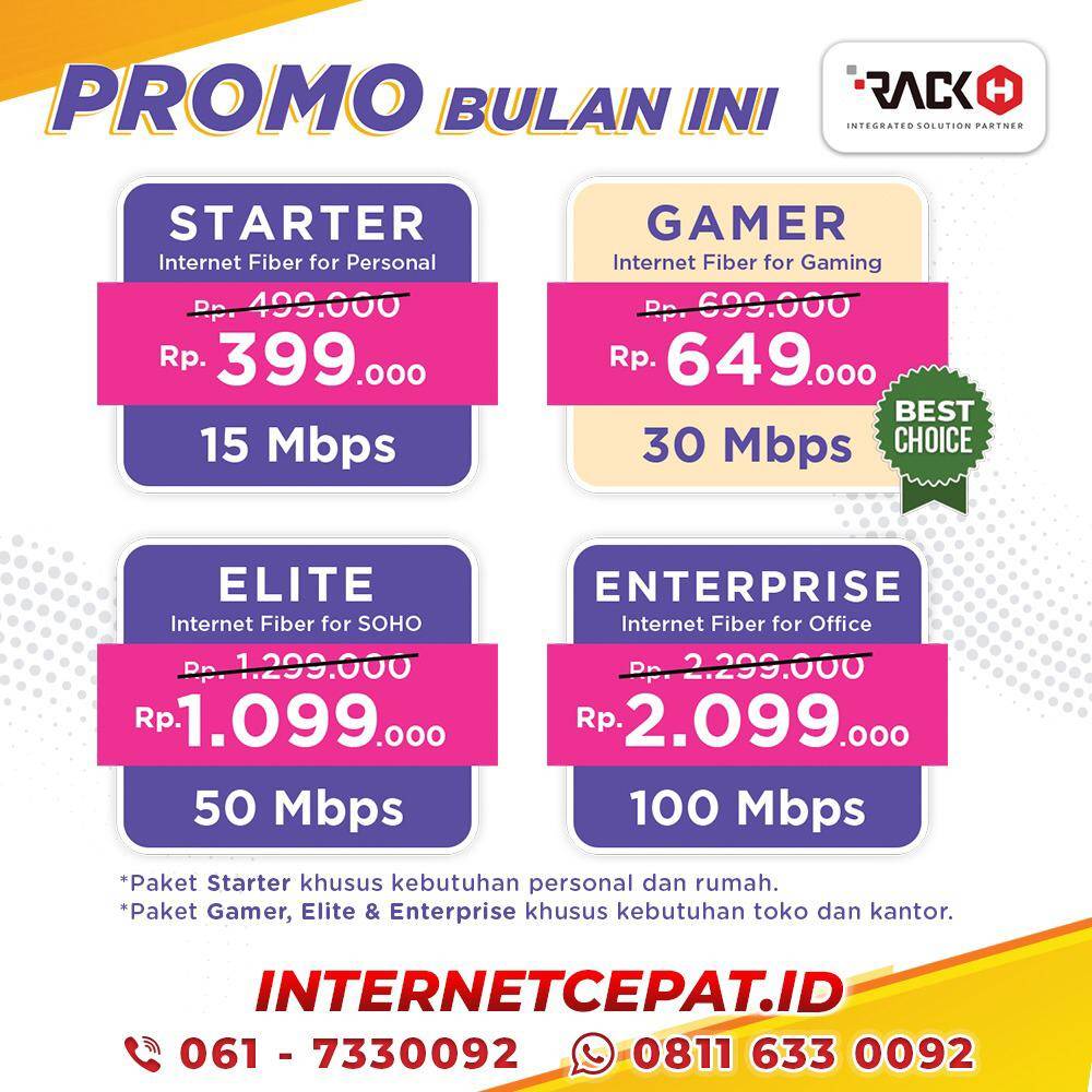 Internet Di Medan Yang Cepat Murah Dan Unlimited Tanpa Kuota Rackh